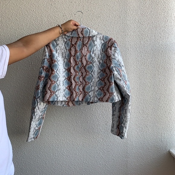 Cropped python jacket - Picture 2 of 2